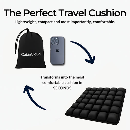 CabinCloud™ – The Ultimate Inflatable Travel Cushion