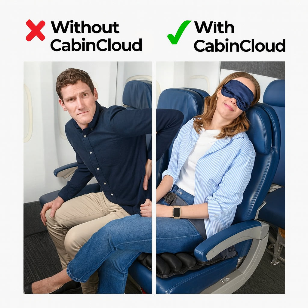 CabinCloud™ – The Ultimate Inflatable Travel Cushion